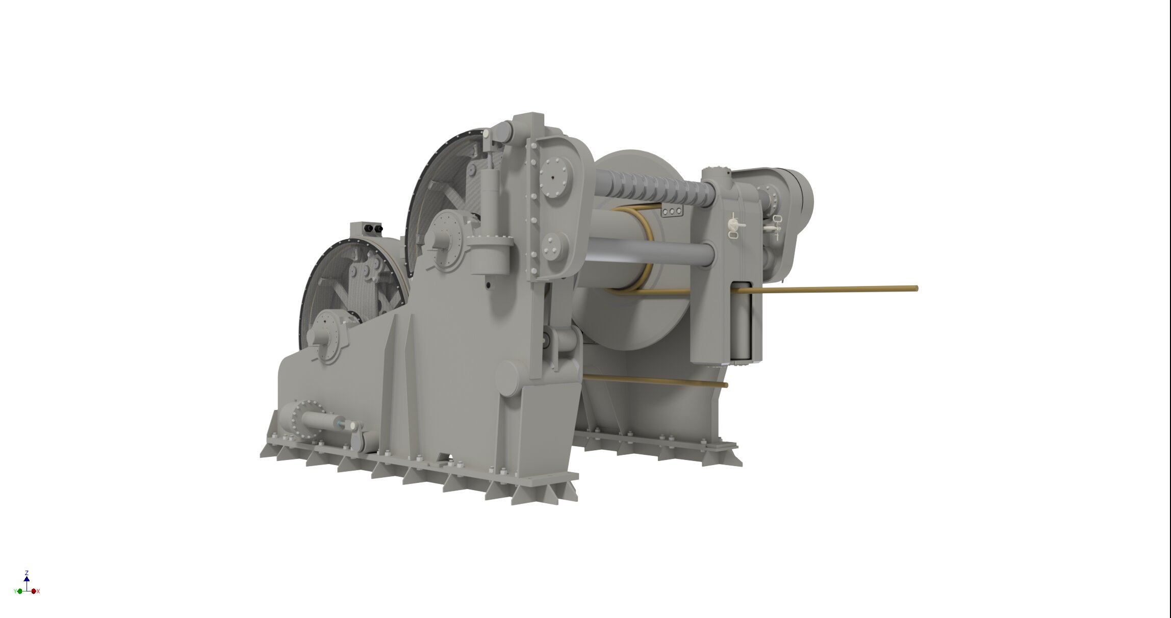 Anchor handling winches