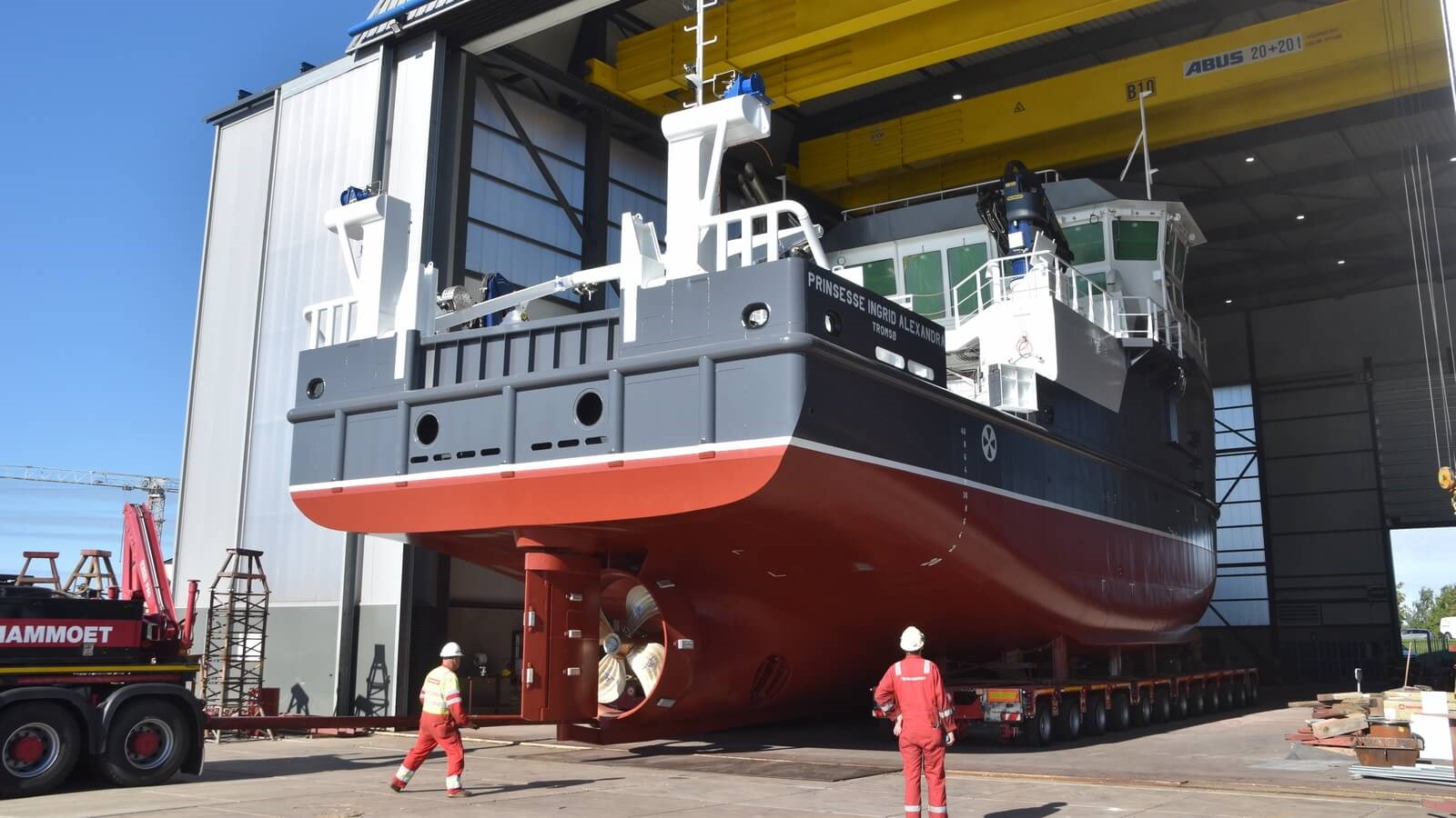 Damen Marine Components delivers rudder and steering gear for new coastal research vessel